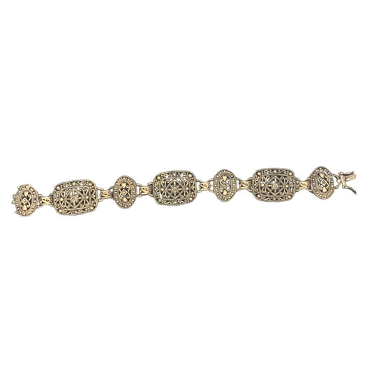 STERLING SILVER MARCASITE BRACELET